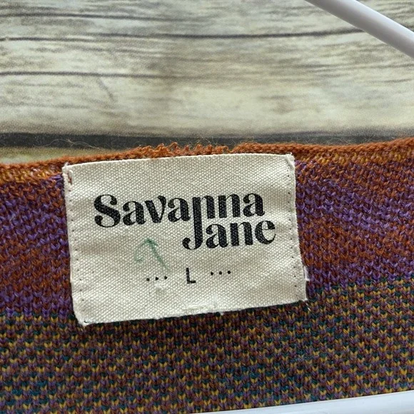 Savanna Jane Large The Bella Tarwin Aztec Cardigan Southwestern Open Front - Picture 3 of 6